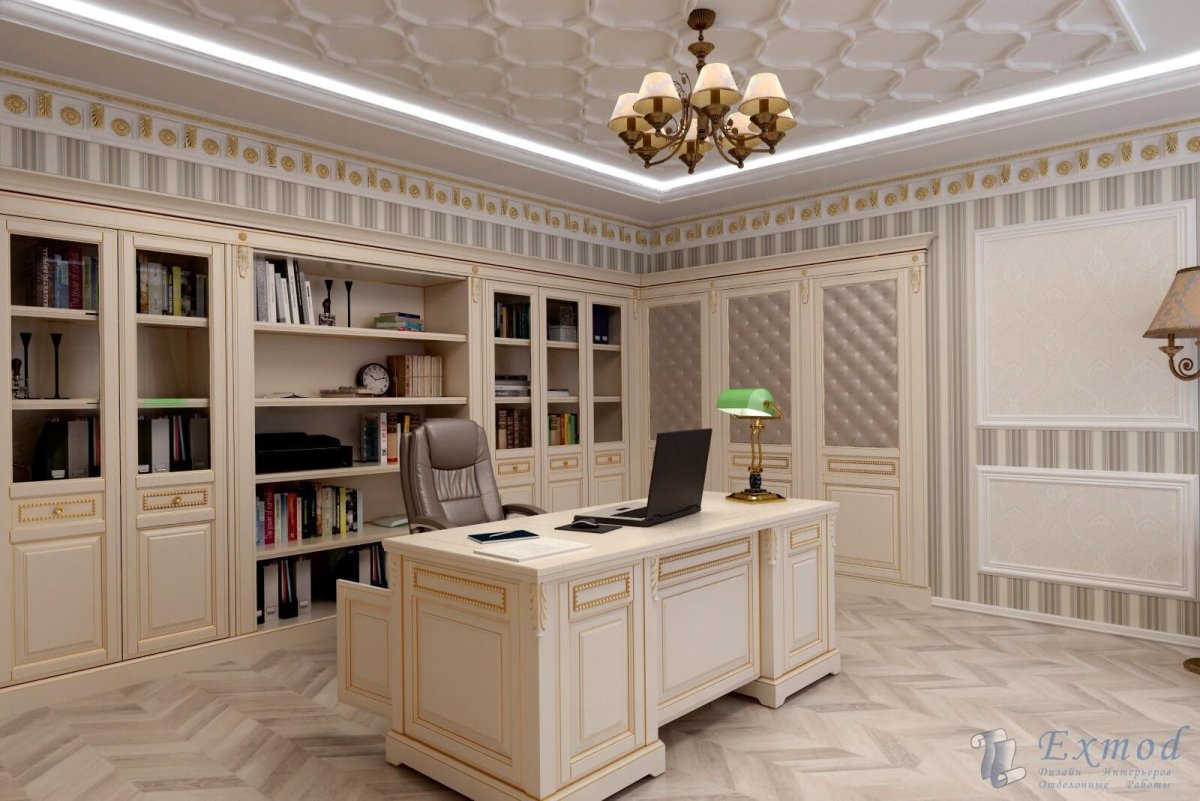 Кабинетная мебель в классическом стиле