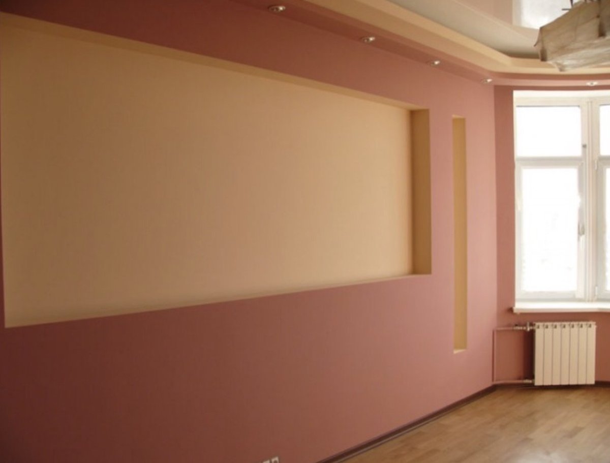 Покраска обоев