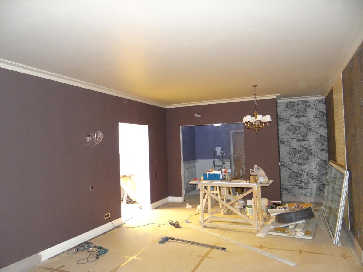 Крашеный ГКЛ панели