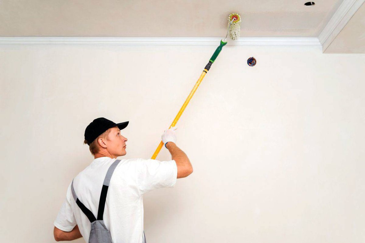 Побелка потолка