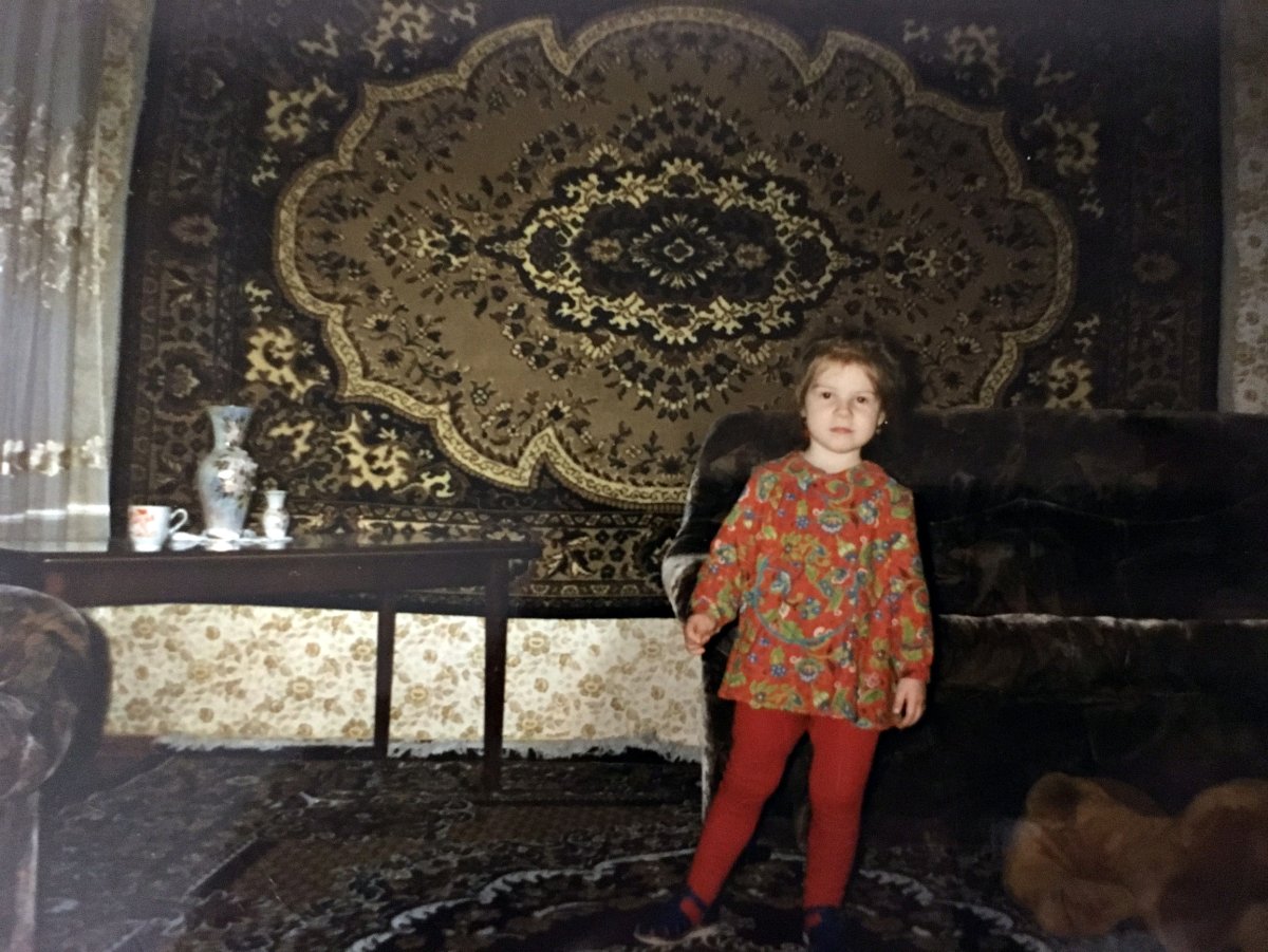 Советская комната с ковром