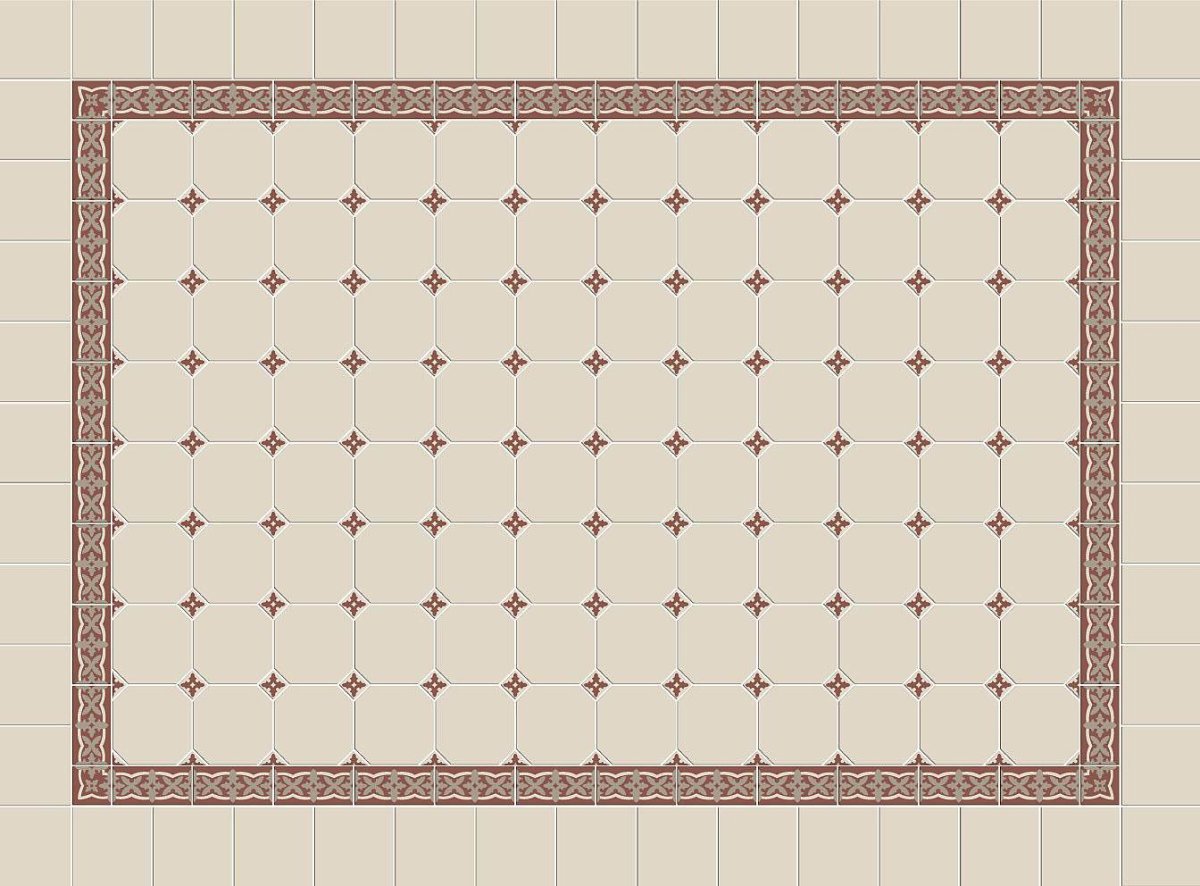 Метлахская плитка Рогинский