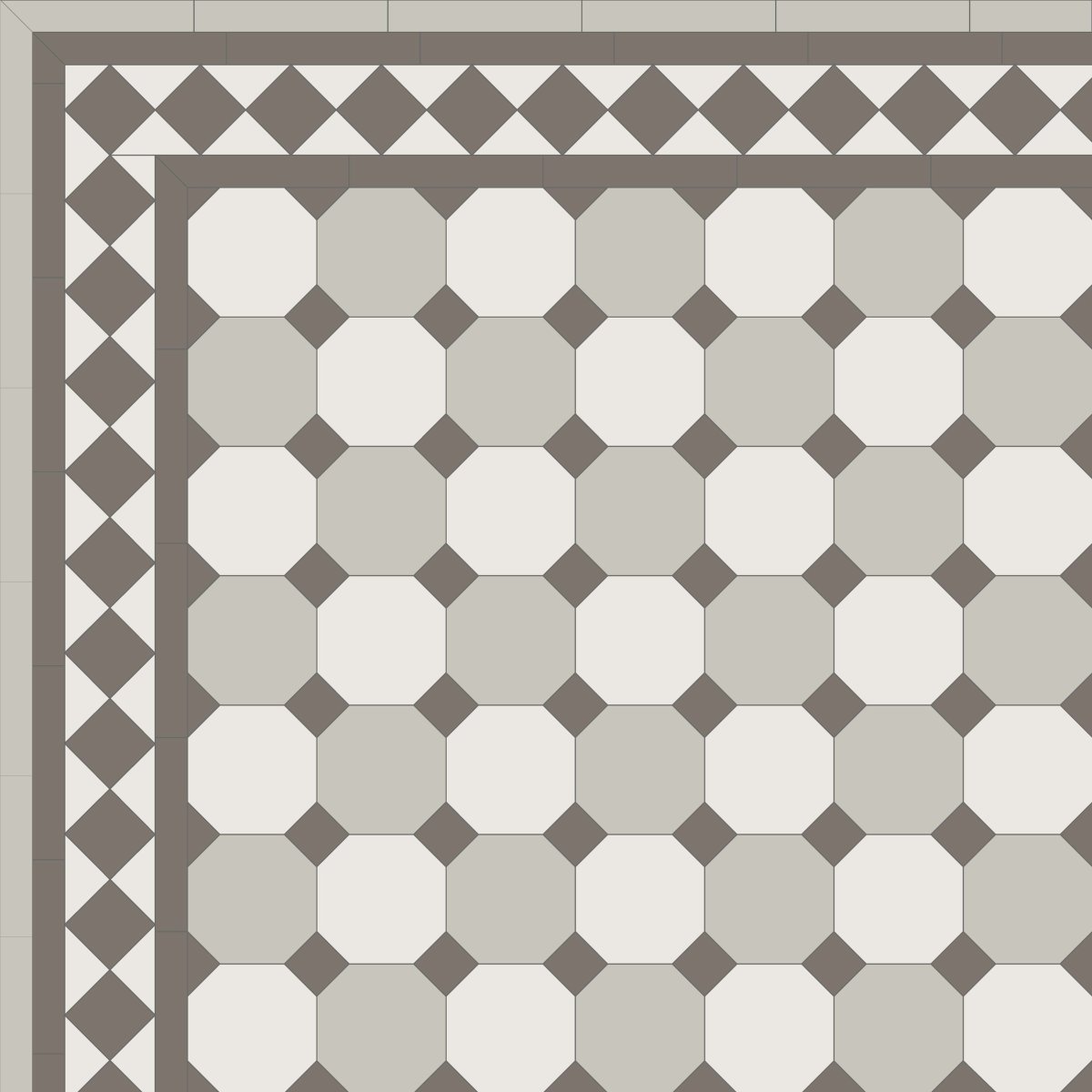 Метлахская плитка Диана