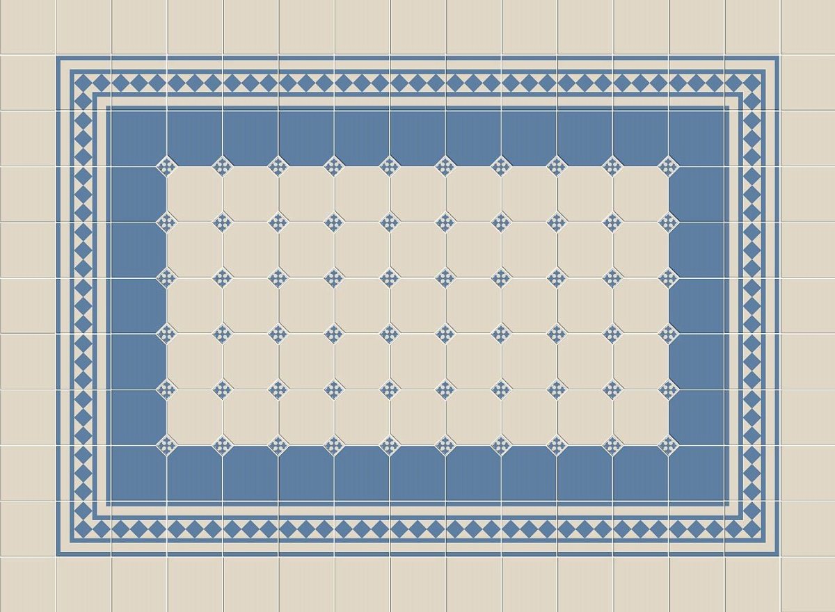 Alt Flaming ковер метлахская плитка Zahna Fliesen серая напольная