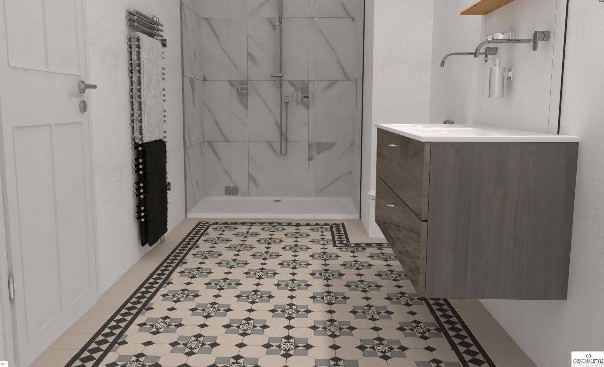 Метлахская плитка в интерьере