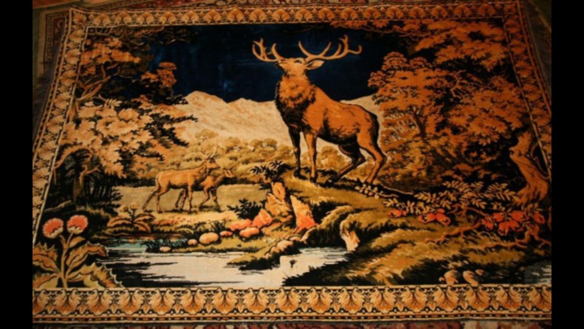 Ковер гобелен СССР олени