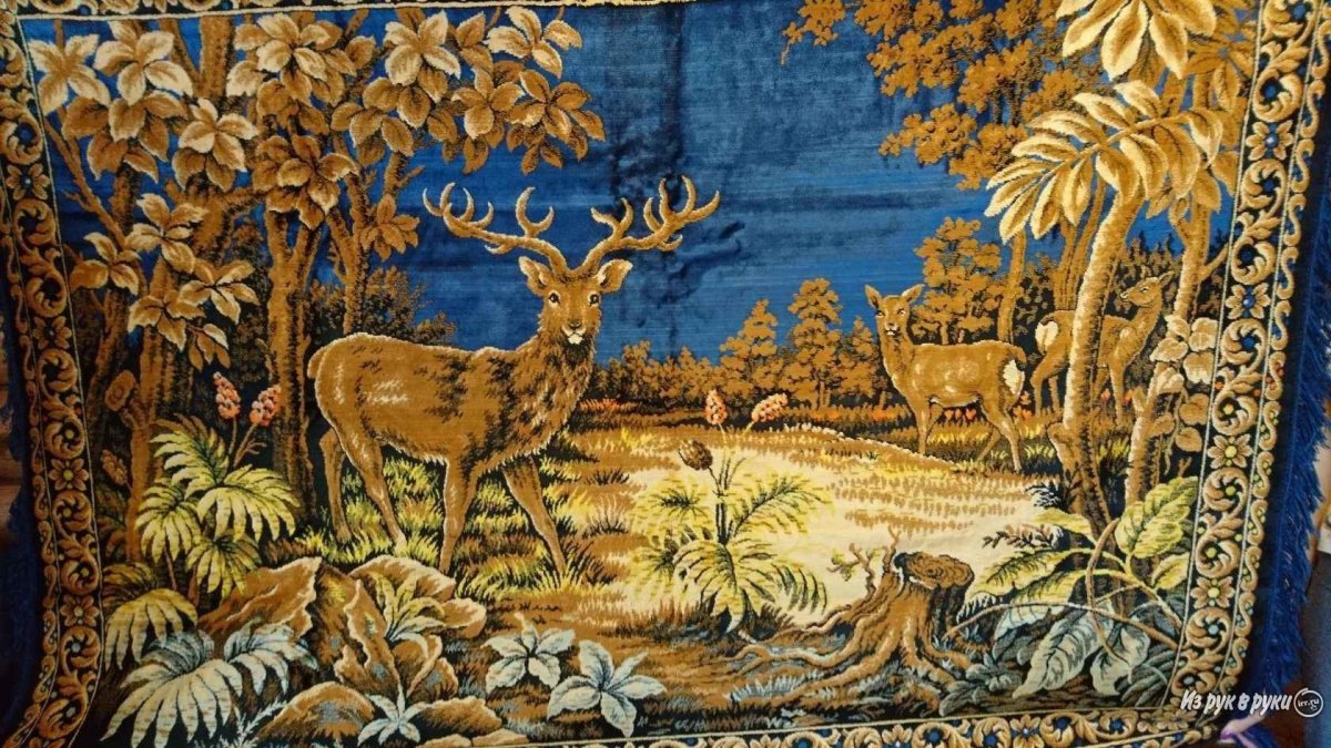 Настенный коврик с оленями