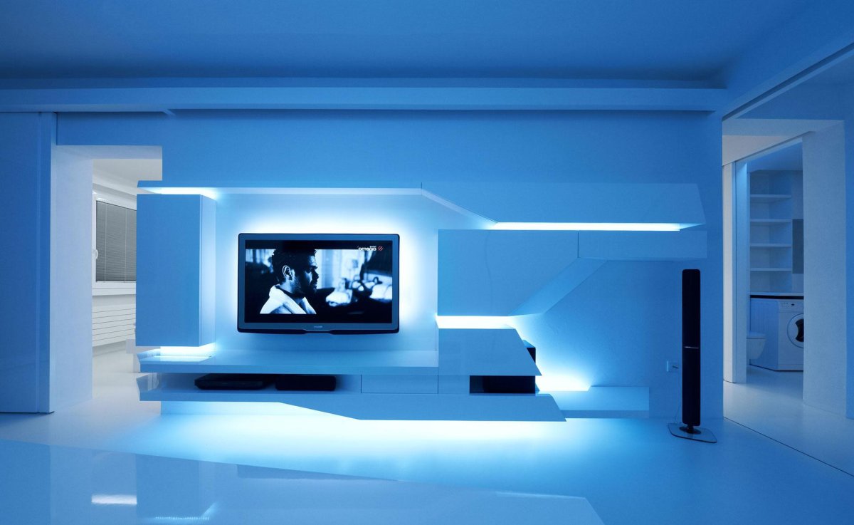 Комната в стиле Техно