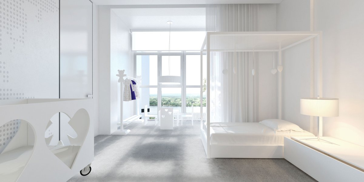 Светлая комната Минимализм