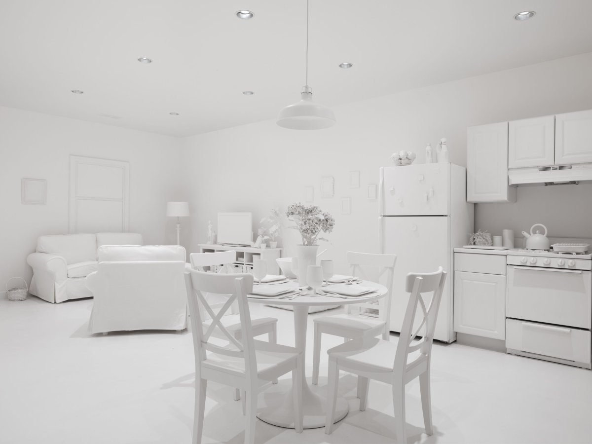 Белый интерьер