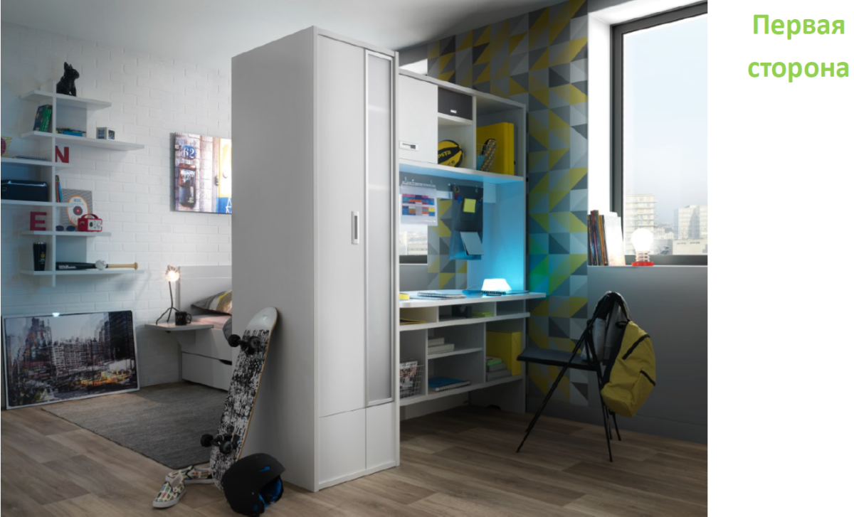 Шкаф перегородка в детской