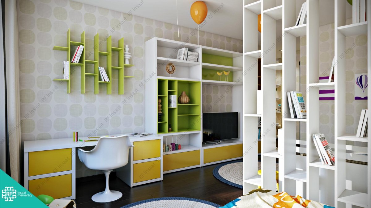 Перегородка в детской комнате