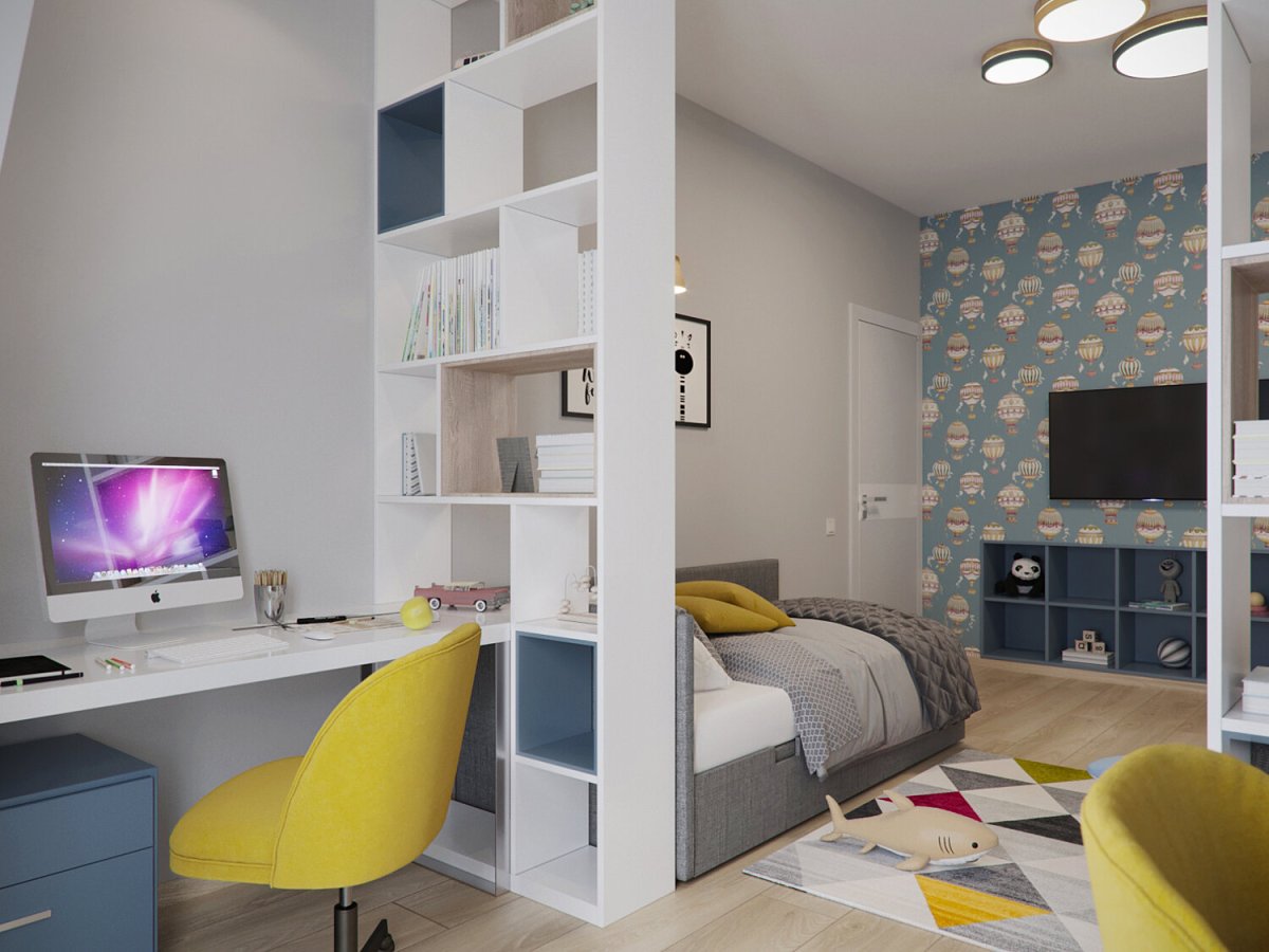 Детская кровать в однокомнатной квартире