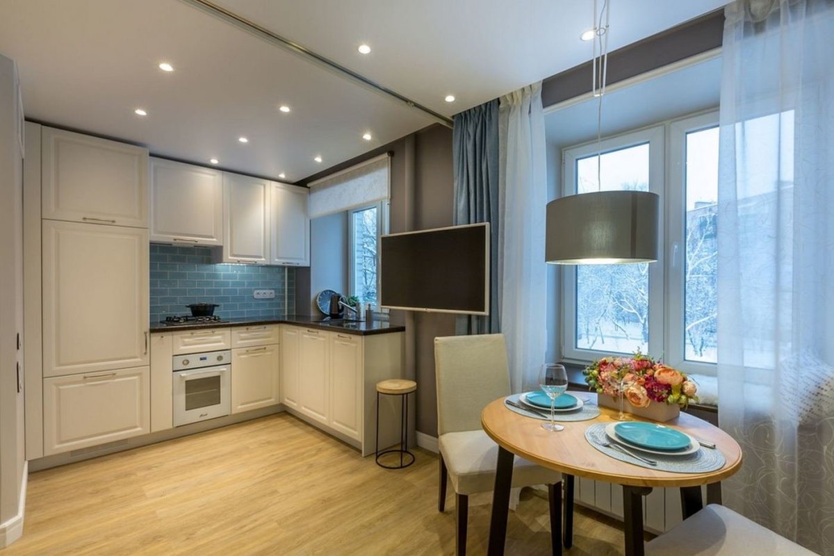 Гостиная Объединенная с кухней