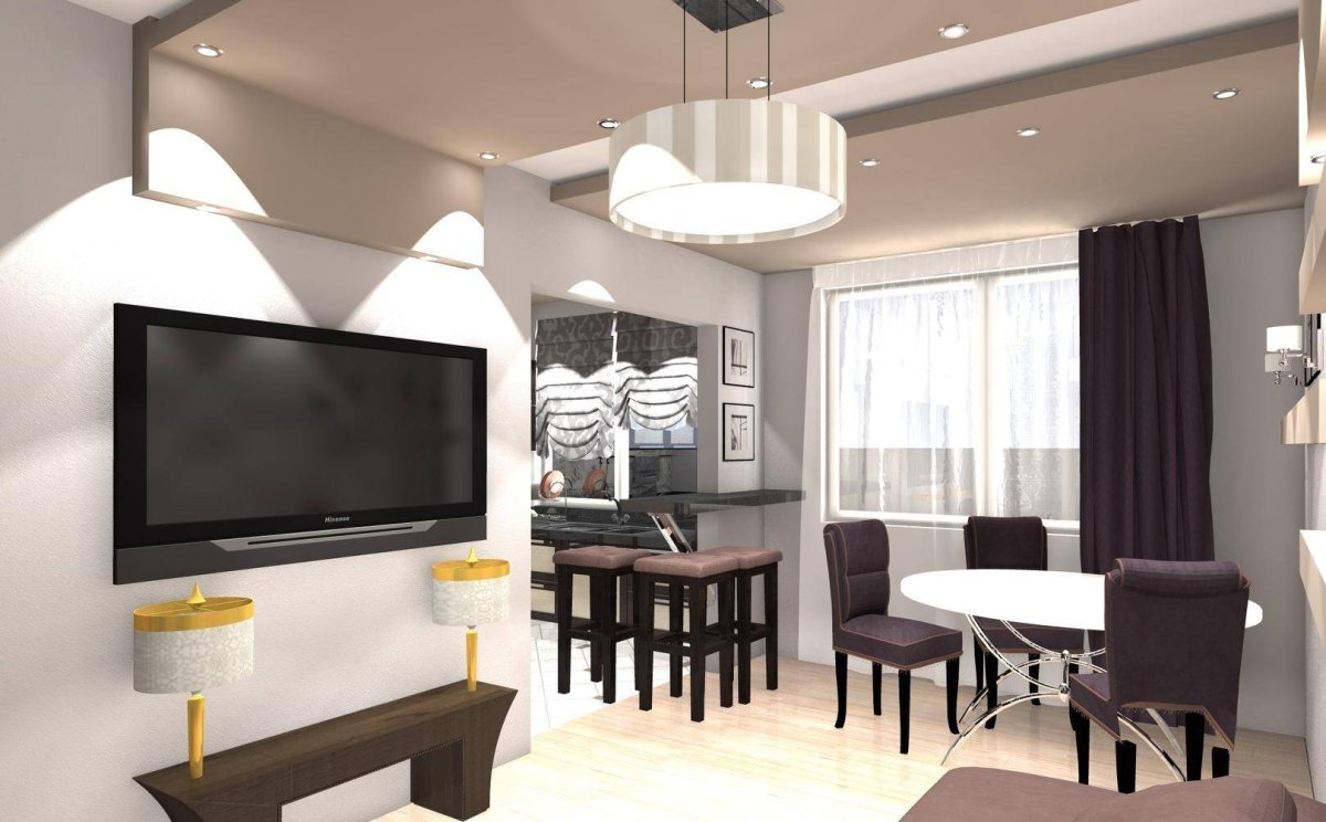 Кухня гостиная