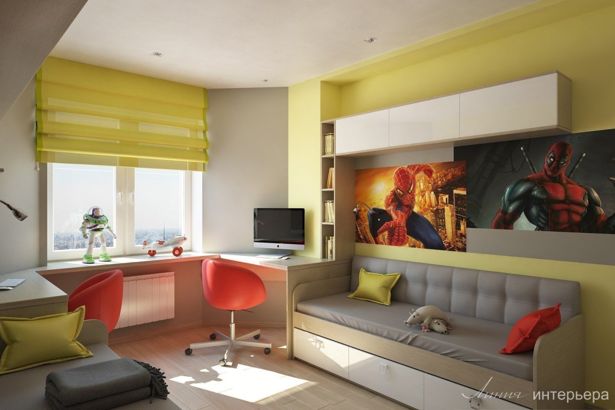 Интерьер комнаты для подростка
