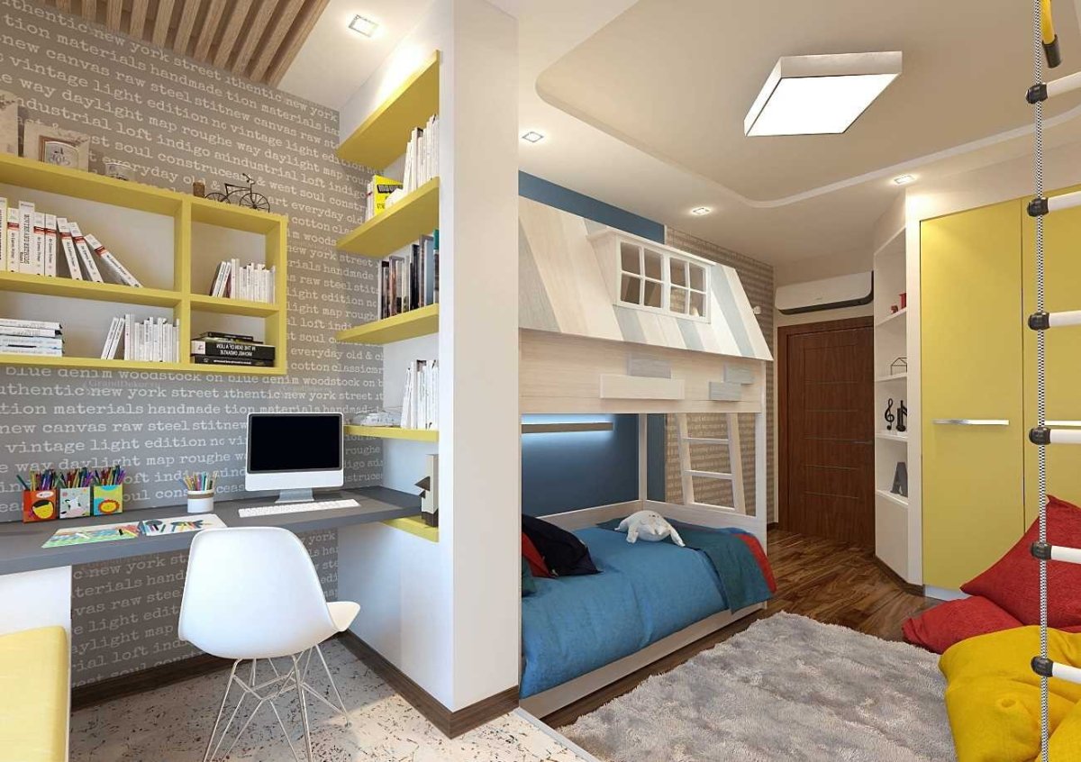 Обустройство детской комнаты для двоих