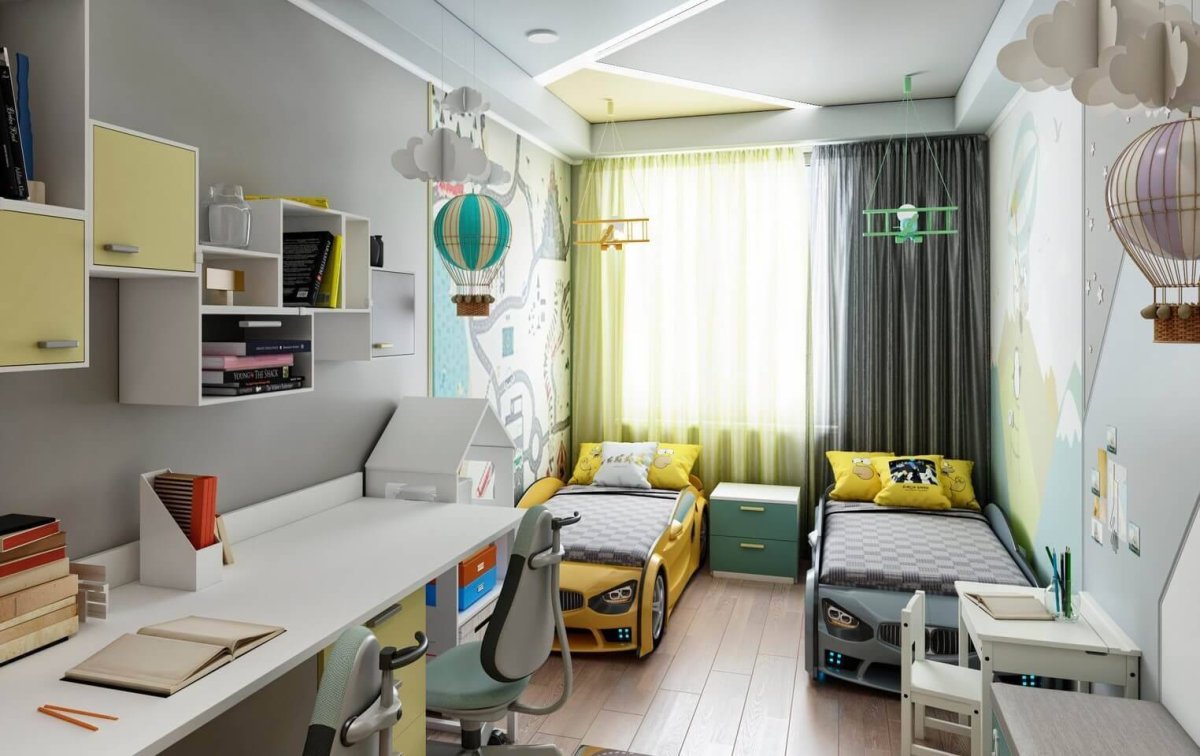 Небольшая комната для двоих детей