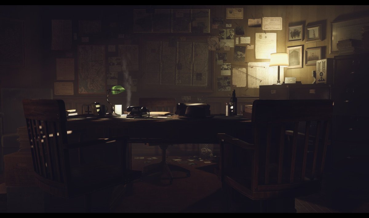 Комната в стиле детектива