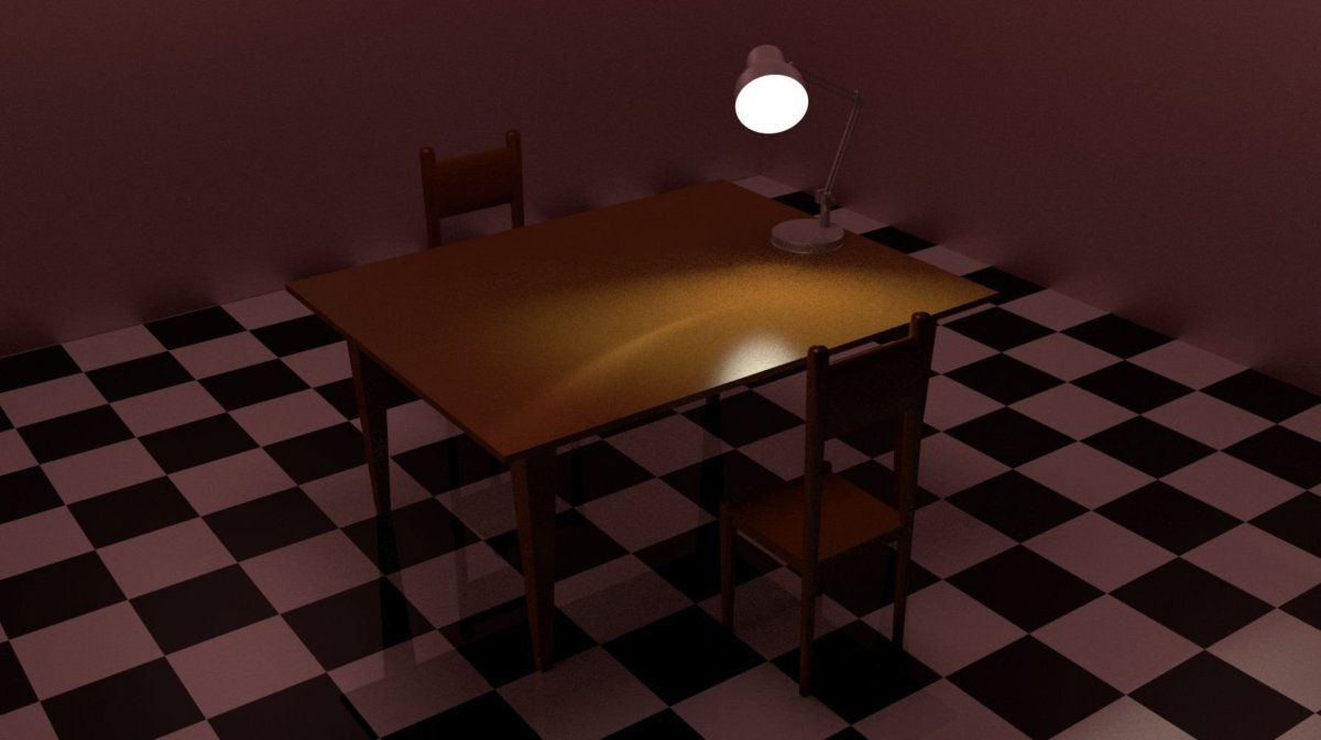 Пустая комната со столом