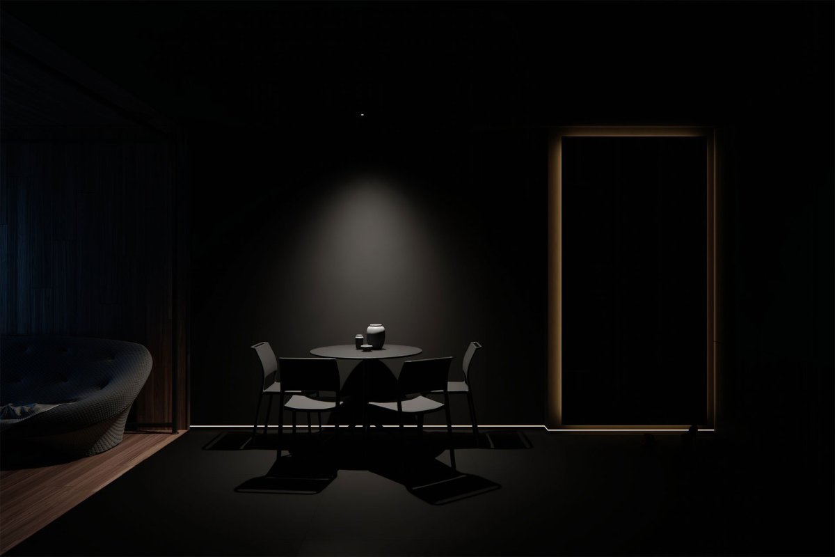 Черные стены в интерьере