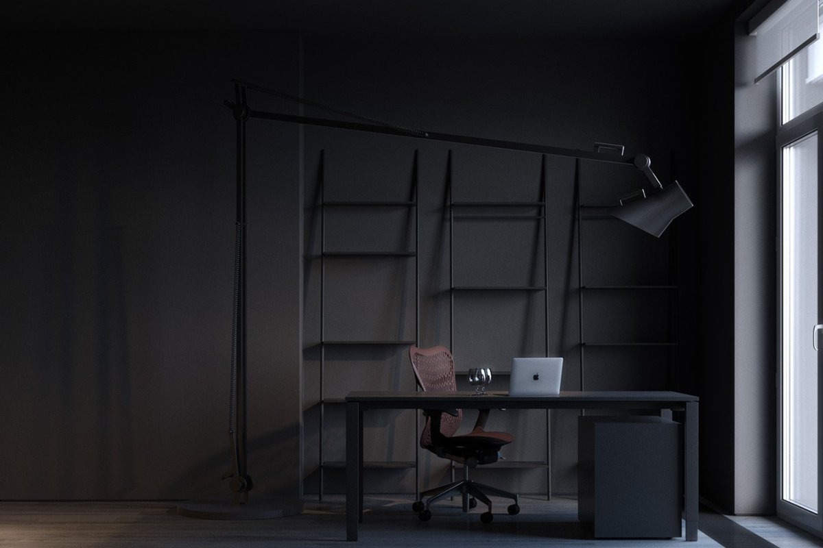 Минимализм в интерьере кабинета