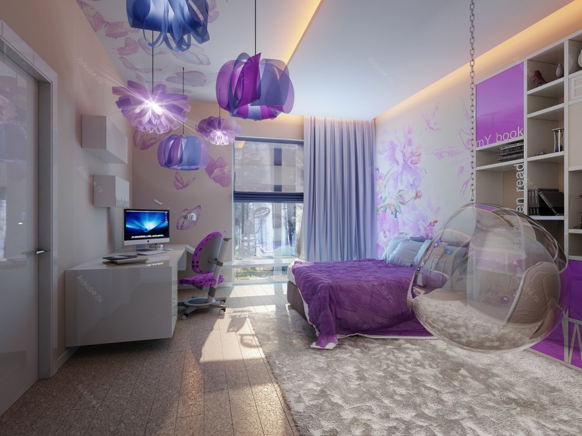 Дизайн детской комнаты для девочки