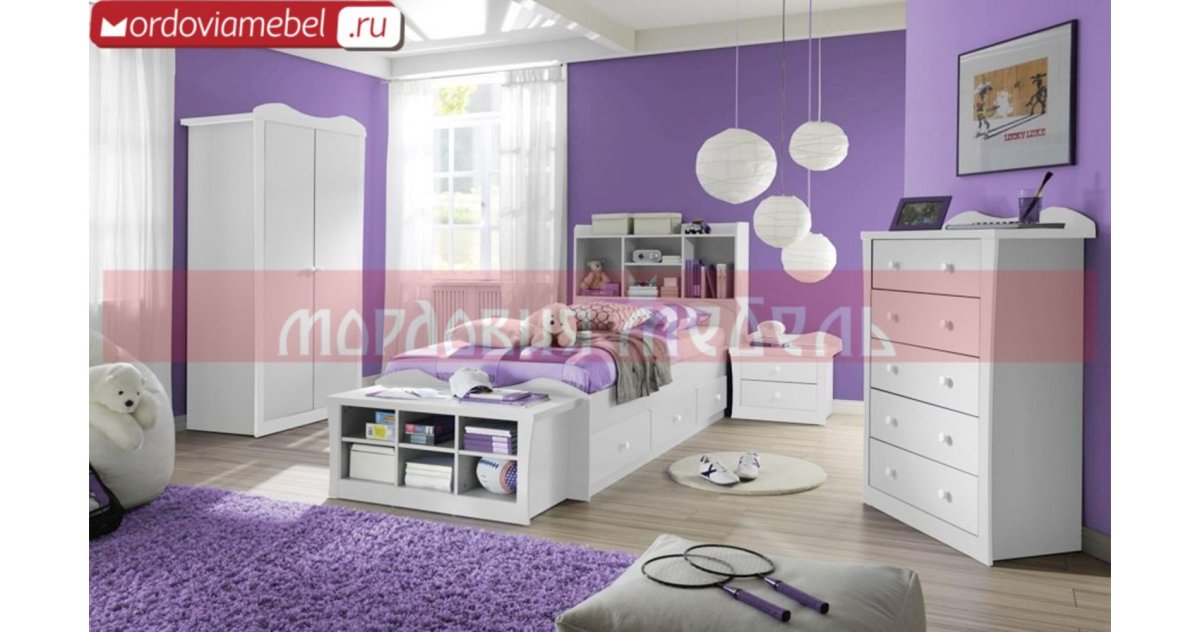 Детская в сиреневых тонах