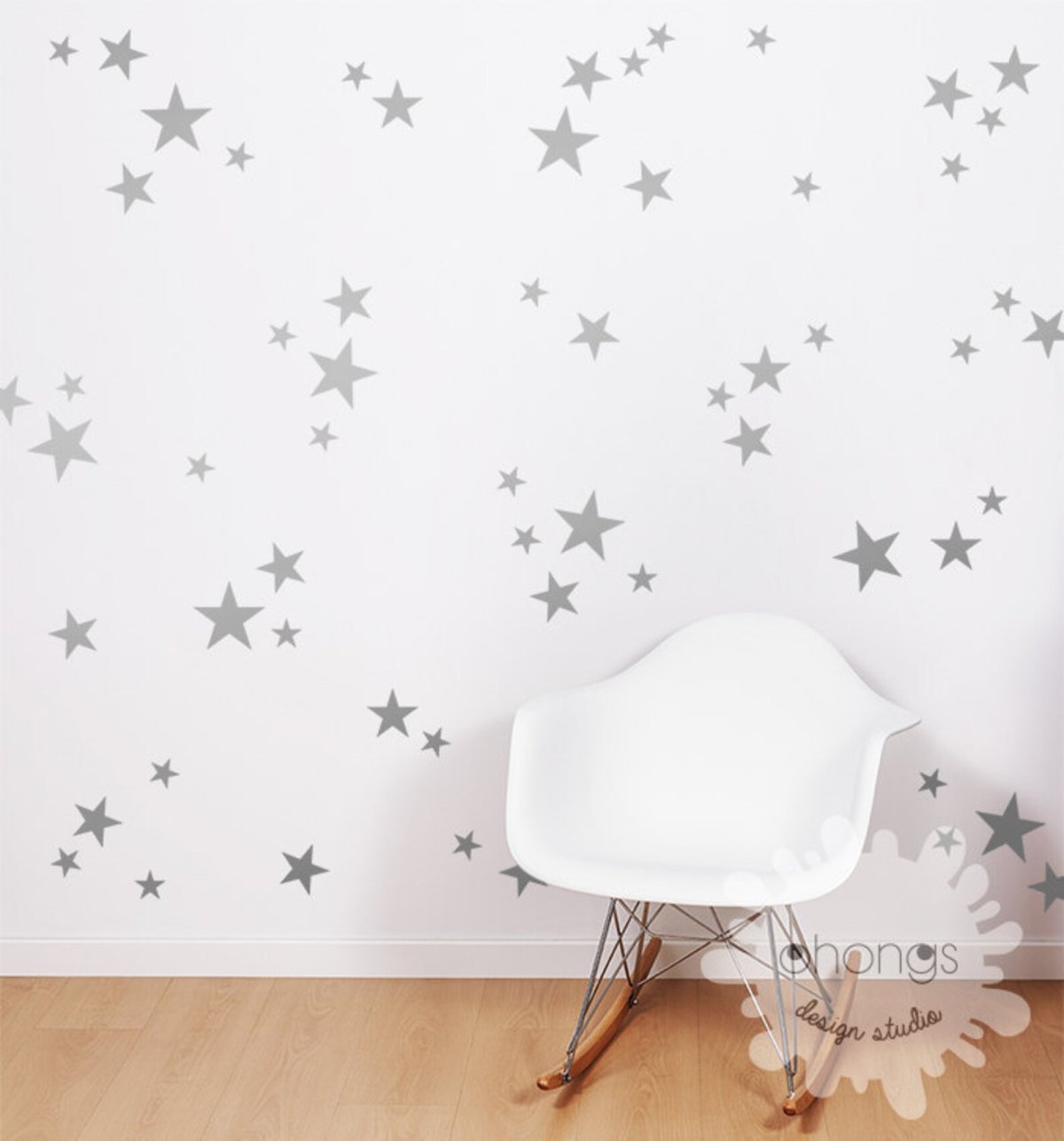 Обои со звездочками в детскую