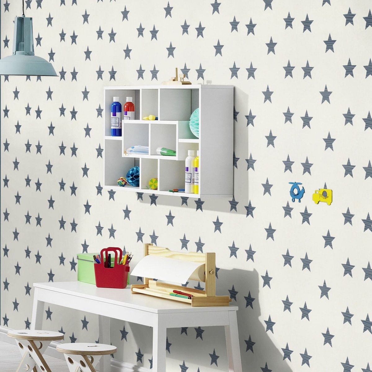 Обои в звездочку для детской