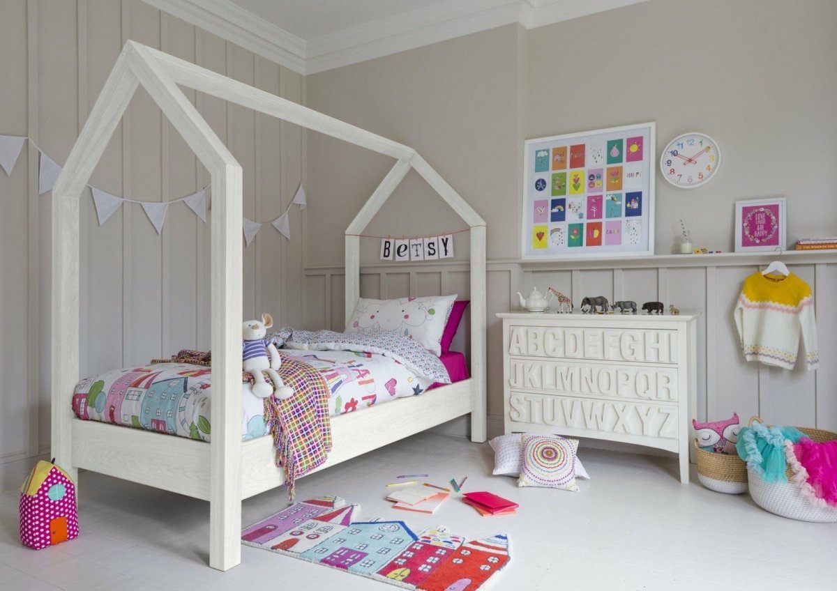 Кровать в виде домика для девочки