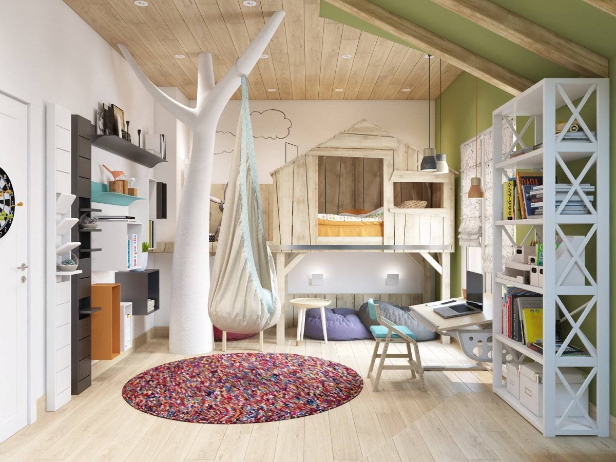 Детская в стиле Скандинавский бохо