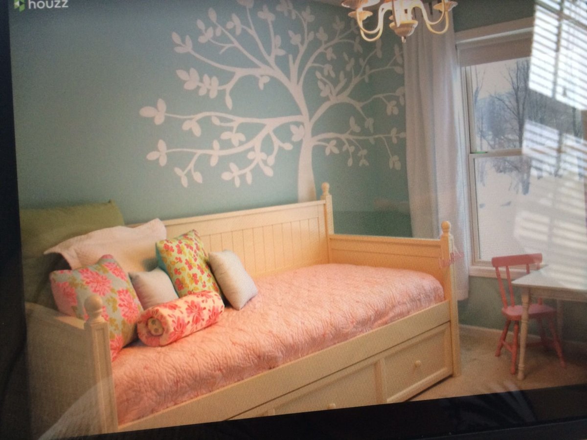 Покраска стен в детской девочке