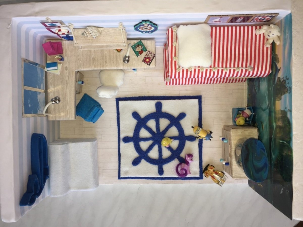 Макет комнаты из коробки