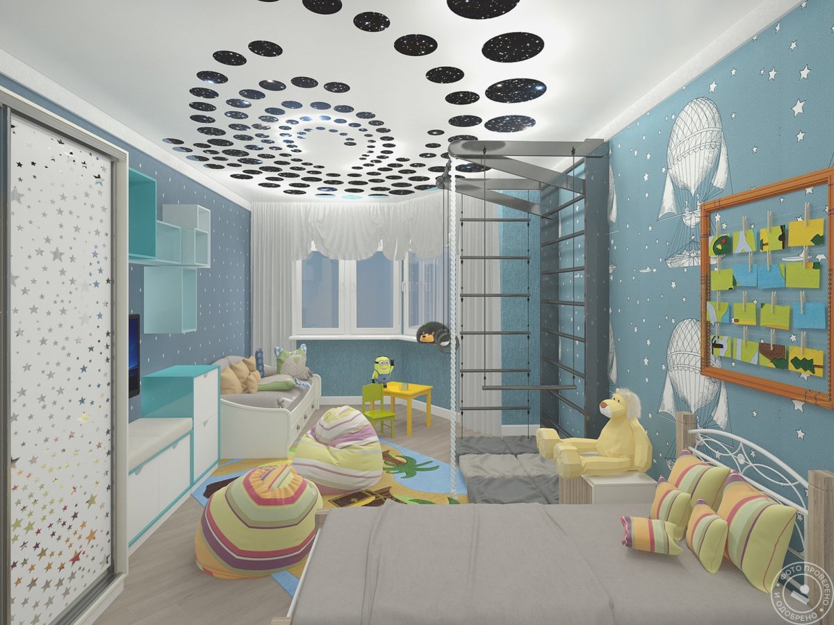Проекты детских комнат для мальчиков