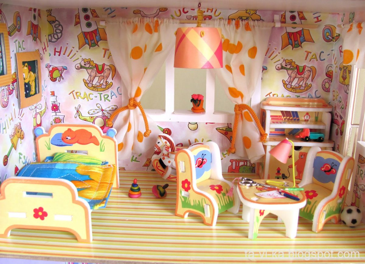 Спальня для кукол детский сад