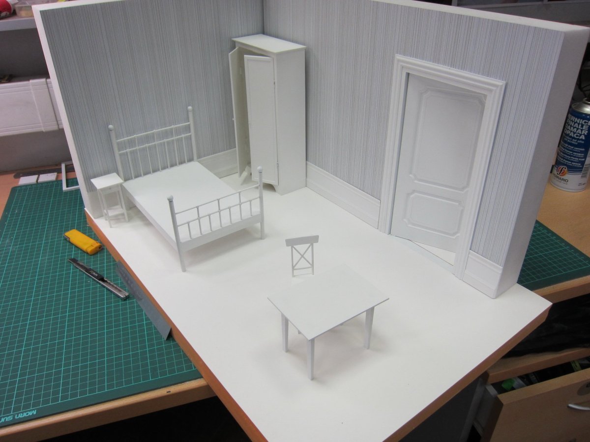 Макетирование из бумаги комната