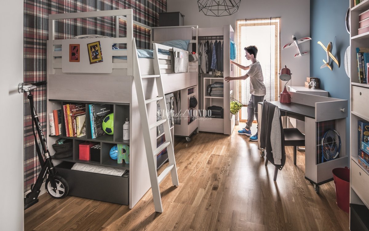 Кровать-чердак Nest