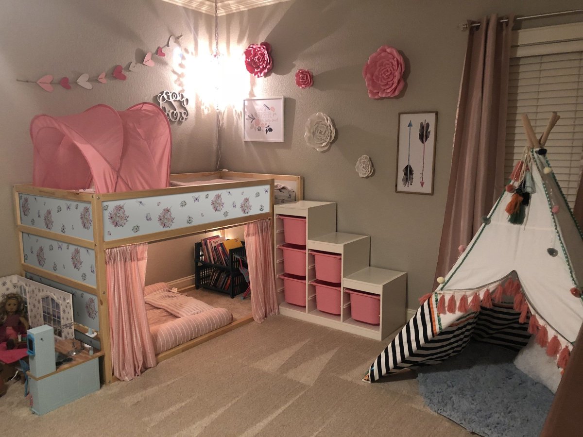 Кюра кровать икеа декор