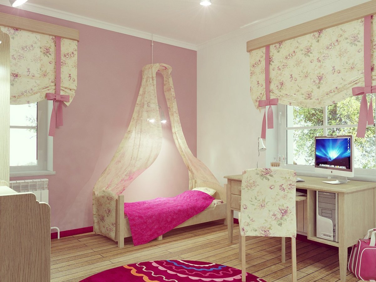 Римские шторы в детской