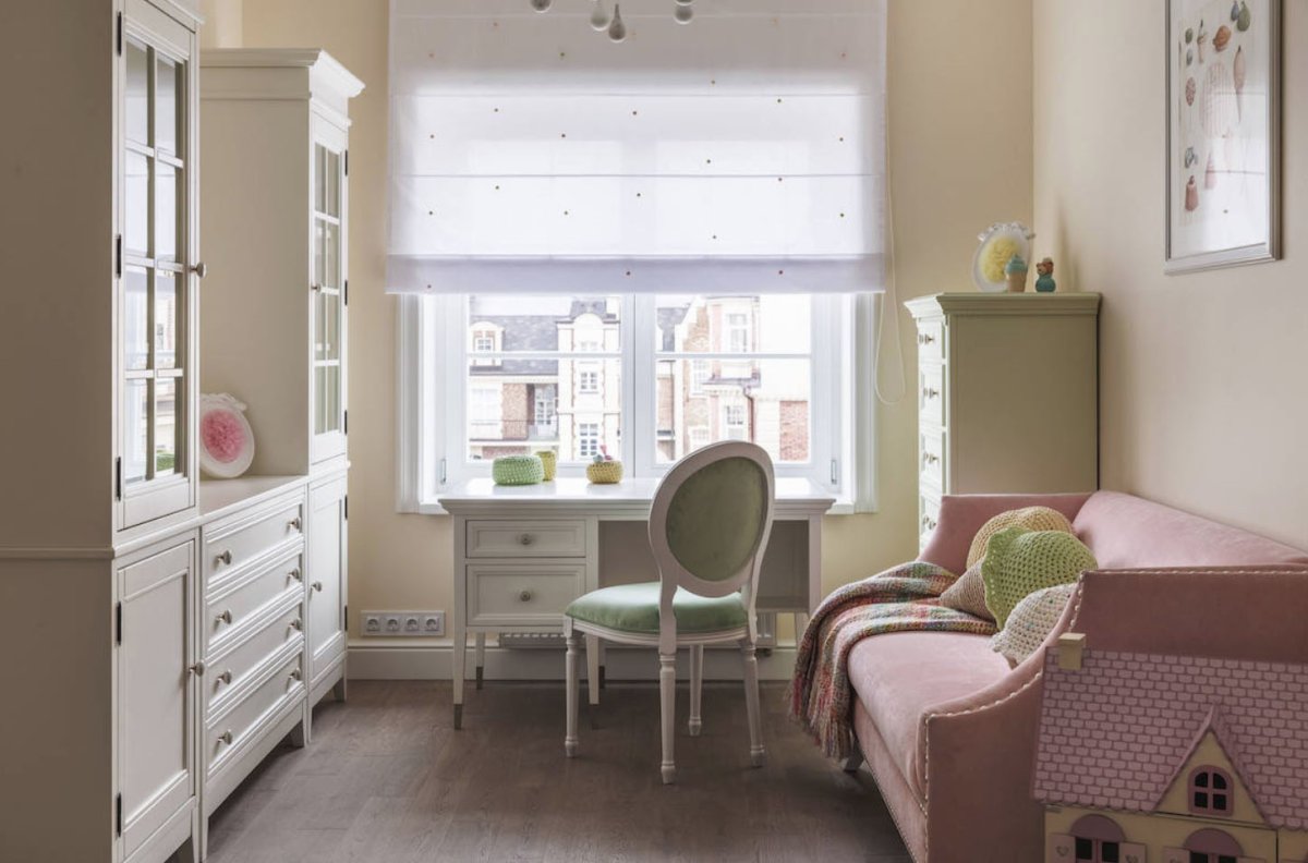 Римские шторы в детской комнате