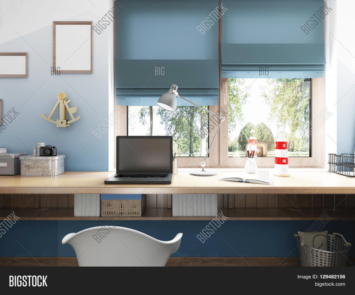 Стол вместо подоконника в детской