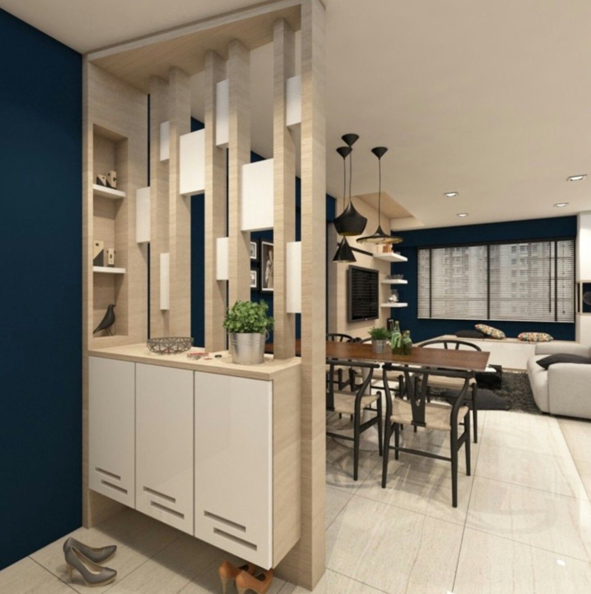 Стильные перегородки для зонирования пространства