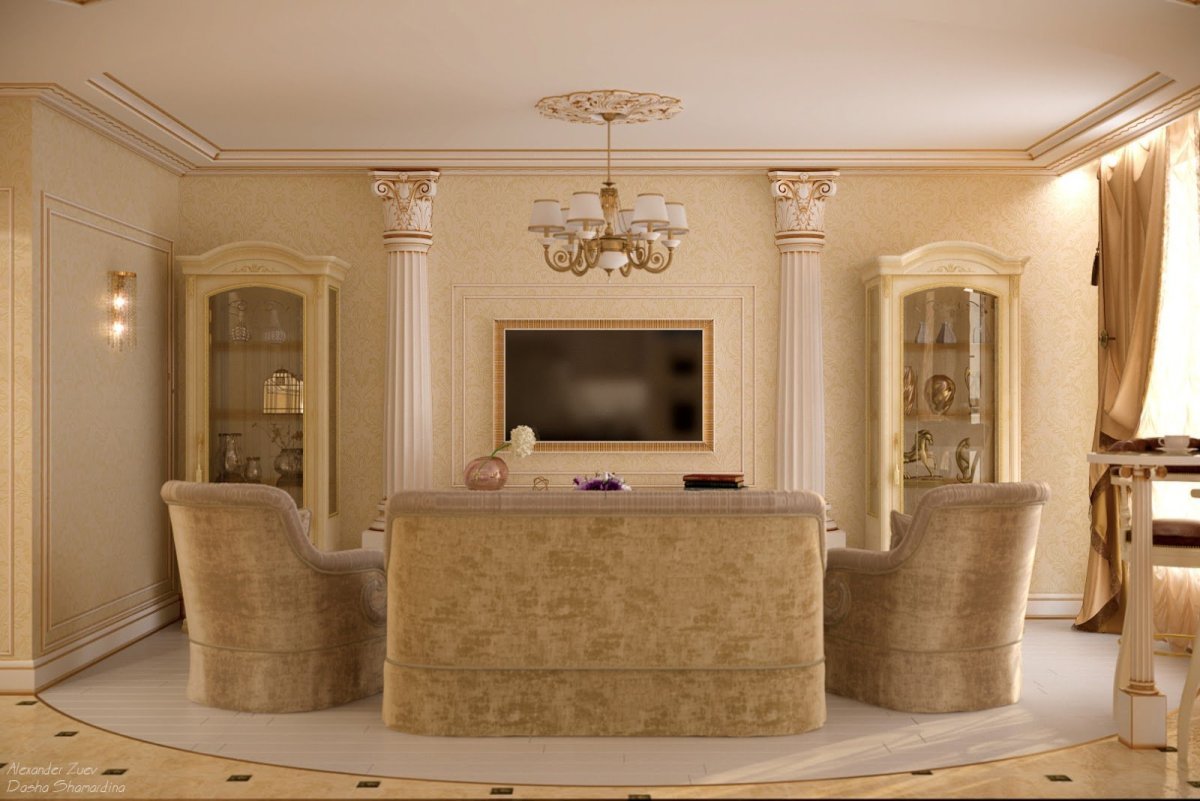 Колонны в интерьере