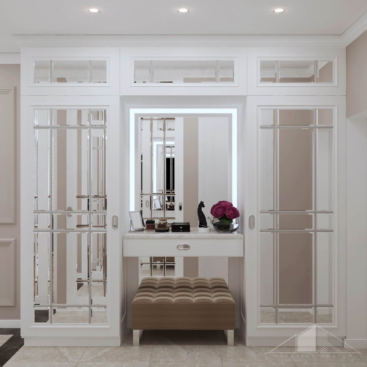 Перегородка в неоклассическом стиле