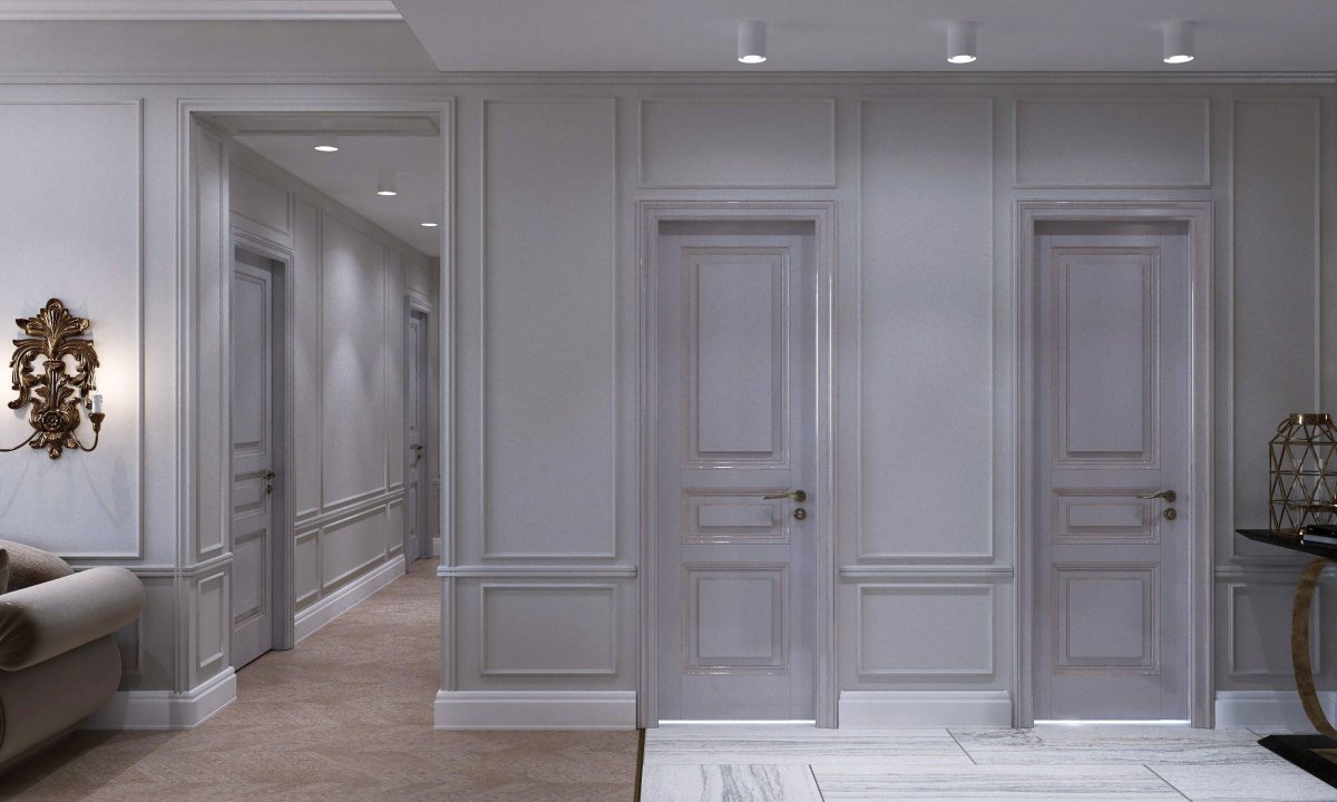Молдинги в интерьере Неоклассика