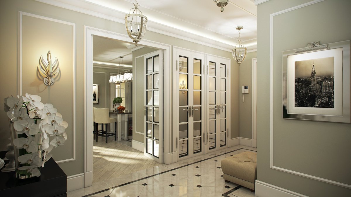 Американская Неоклассика прихожая