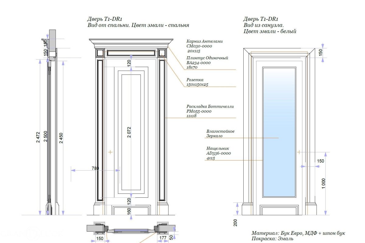 Схема сборки межкомнатных дверей
