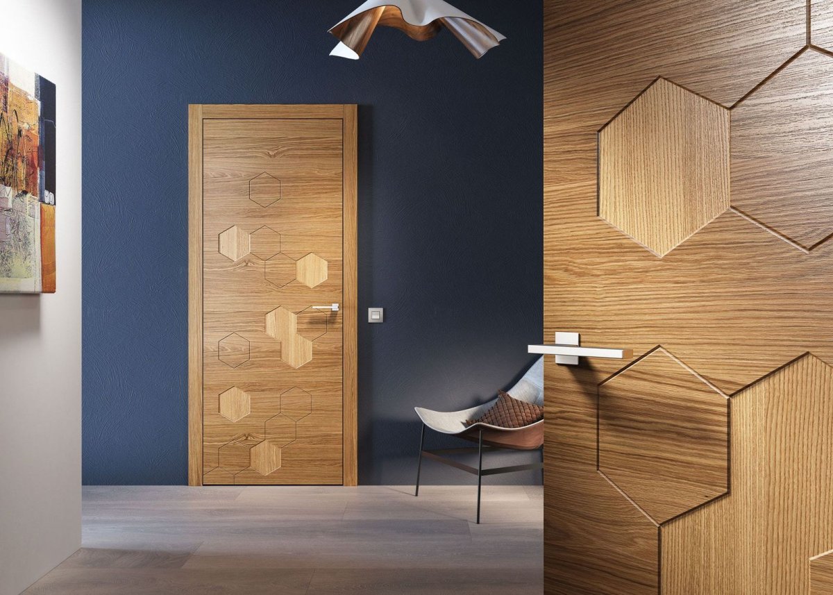 Межкомнатные двери Юлия американский орех