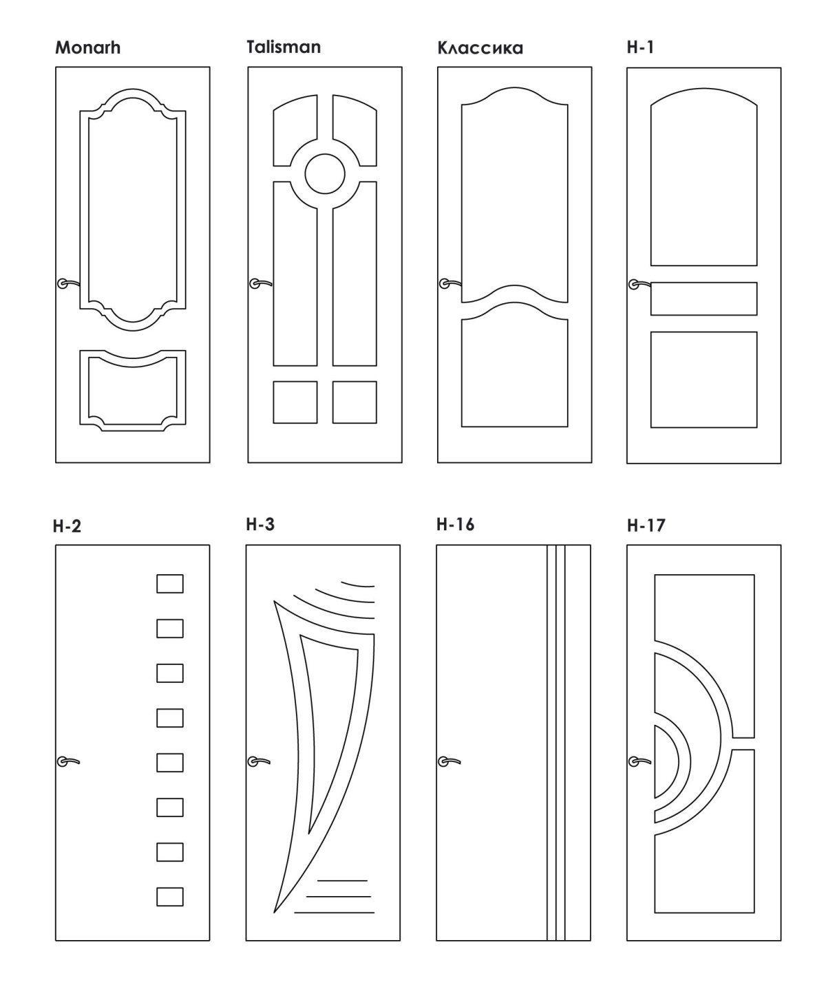 Двер МДФ 2100х110 чертеж
